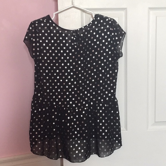 Silver polka-dot airy top - Picture 2 of 2